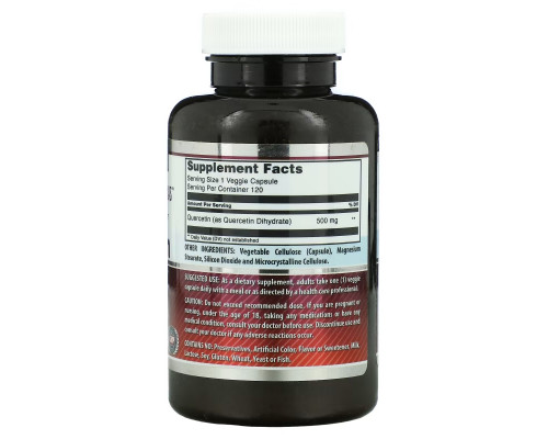 Amazing Nutrition, Quercetin, 500 mg, 120 Veggie Capsules Amazing Nutrition, Quercetin, 500 mg, 120 Veggie Capsules