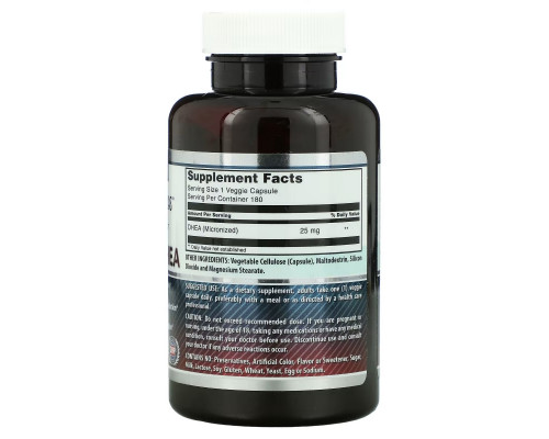 Amazing Nutrition, Micronized DHEA, 25 mg, 180 Veggie Capsules Amazing Nutrition, Micronized DHEA, 25 mg, 180 Veggie Capsules