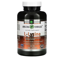 Amazing Nutrition, L-Lysine, 500 mg, 250 Capsules