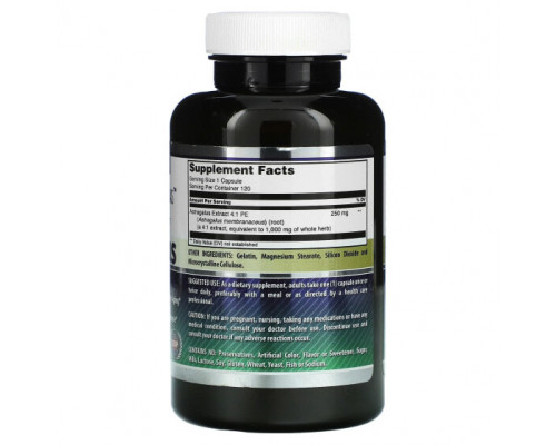 БАДы для укрепления иммунитета Astragalus, 2,000 mg, 120 Veggie Capsules (1,000 mg per Capsule) БАДы для укрепления иммунитета Astragalus, 2,000 mg, 120 Veggie Capsules (1,000 mg per Capsule)