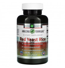 Amazing Nutrition, Red Yeast Rice, 600 mg, 120 Capsules