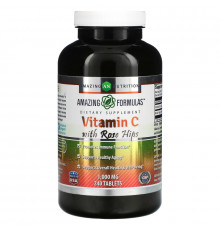 Amazing Nutrition, Vitamin C with Rose Hips, 1,000 mg, 240 Tablets
