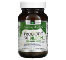 Amazing Nutrition, Amazing Flora, Probiotic, 50 Billion, 60 Veggie Capsules