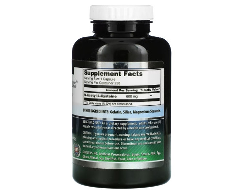Amazing Nutrition, NAC, 600 мг, 250 капсул Amazing Nutrition, NAC, 600 мг, 250 капсул