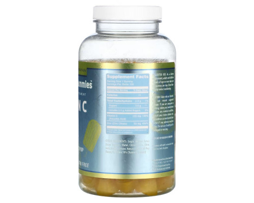 Amazing Nutrition, Amazing Gummies, витамин C и цинк, ледяной лед с лимоном, 120 жевательных таблеток Amazing Nutrition, Amazing Gummies, витамин C и цинк, ледяной лед с лимоном, 120 жевательных таблеток