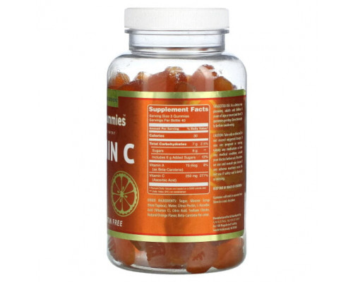 Витамин C Amazing Nutrition, Amazing Gummies, витамин C, апельсин, 120 жевательных таблеток Витамин C Amazing Nutrition, Amazing Gummies, витамин C, апельсин, 120 жевательных таблеток