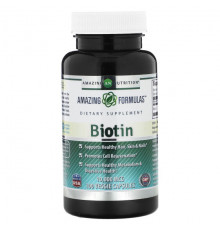 Для волос и ногтей Amazing Nutrition, Биотин, 10 000 мкг, 100 растительных капсул