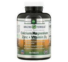 Amazing Nutrition, Кальций, магний и цинк + витамин D3, 300 таблеток