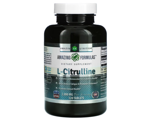 Amazing Nutrition, L-Citrulline, 1,000 mg, 120 Tablets Amazing Nutrition, L-Citrulline, 1,000 mg, 120 Tablets