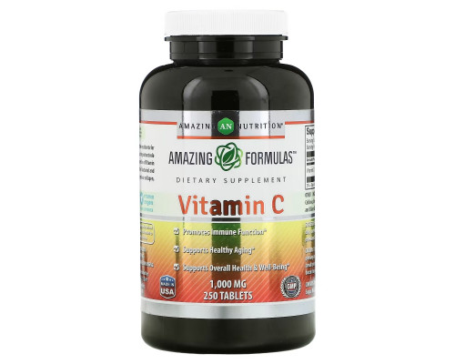 Amazing Nutrition, Витамин C, 1000 мг, 250 таблеток Amazing Nutrition, Витамин C, 1000 мг, 250 таблеток