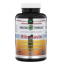 Витамины группы B Amazing Nutrition, Рибофлавин, 400 мг, 240 капсул