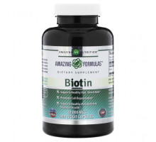 Для волос и ногтей Amazing Nutrition, Биотин, 10 000 мкг, 400 растительных капсул