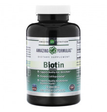 Для волос и ногтей Amazing Nutrition, Биотин, 10 000 мкг, 400 растительных капсул