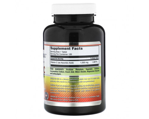 Витамин C Amazing Nutrition, Витамин C, 1000 мг, 120 таблеток Витамин C Amazing Nutrition, Витамин C, 1000 мг, 120 таблеток