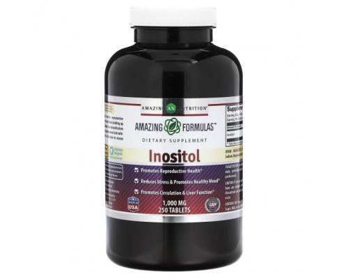 Витамины группы B Amazing Nutrition, Инозитол, 1000 мг, 250 таблеток Витамины группы B Amazing Nutrition, Инозитол, 1000 мг, 250 таблеток
