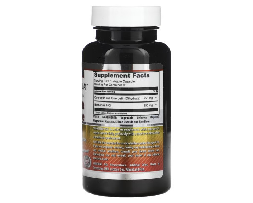 Amazing Nutrition, Quercetin Berberine, 500 mg, 90 Veggie Capsules Amazing Nutrition, Quercetin Berberine, 500 mg, 90 Veggie Capsules