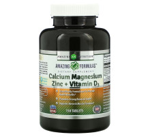 Amazing Nutrition, Calcium Magnesium Zinc + Vitamin D3, 150 Tablets
