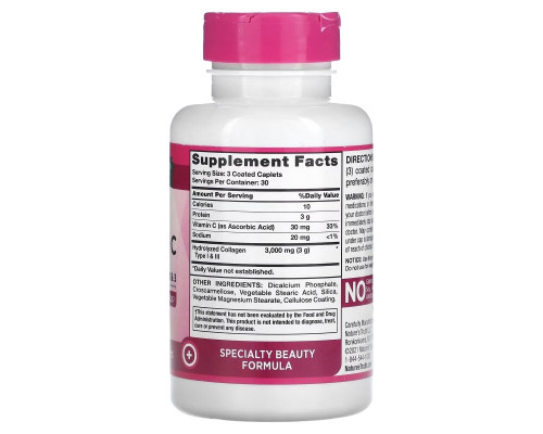 Nature's Truth, Ultra Collagen + C, 3,000 mg , 90 Coated Caplets Nature's Truth, Ultra Collagen + C, 3,000 mg , 90 Coated Caplets