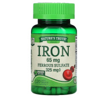 Nature's Truth, Iron, 65 mg, 120 Coated Tablets