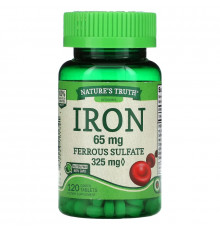 Nature's Truth, Iron, 65 mg, 120 Coated Tablets