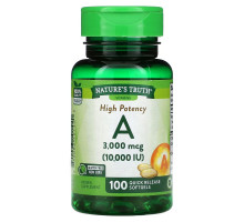 Nature's Truth, High Potency Vitamin A, 3,000 mcg (10,000 IU), 100 Quick Release Softgels