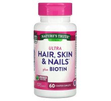 Nature's Truth, Ultra Hair, Skin & Nails плюс биотин, 60 капсул в оболочке
