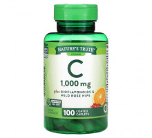 Витамин C Nature's Truth, Витамин C, 1000 мг, 100 капсул в оболочке