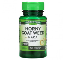 Мужское здоровье Nature's Truth, Травка из Horny Goat Weed с макой, 60 вегетарианских капсул