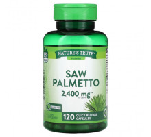 Мужское здоровье Nature's Truth, Saw Palmeto, 1200 мг, 120 капсул с быстрым высвобождением