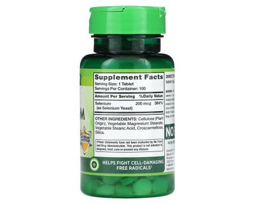 Nature's Truth, High Potency Selenium, 200 mcg, 100 Tablets Nature's Truth, High Potency Selenium, 200 mcg, 100 Tablets