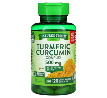 Nature's Truth, Turmeric Curcumin Complex Plus Black Pepper Extract, 500 mg, 120 Quick Release Capsules