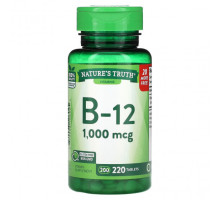 Витамины группы B Nature's Truth, Витамин B-12, 1000 мкг, 220 таблеток