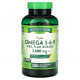 Рыбий жир и Омега 3, 6, 9 Nature's Truth, Vitamins, Triple Omega 3-6-9, рыба, лен, бурачник, 1200 мг, 200 капсул быстрого действия