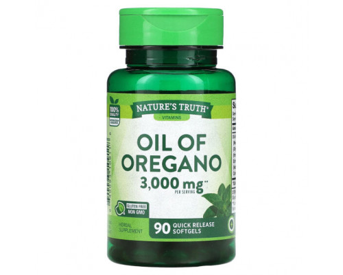 Растительные масла Oil Of Oregano, 3,000 mg, 90 Quick Release Softgels (1,500 mg per Capsule) Растительные масла Oil Of Oregano, 3,000 mg, 90 Quick Release Softgels (1,500 mg per Capsule)