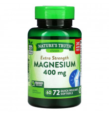 Nature's Truth, Extra Strength Magnesium, 400 mg, 72 Quick Release Softgels