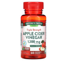 Nature's Truth, Triple Strength Apple Cider Vinegar, 600 mg, 60 Vegetarian Capsules
