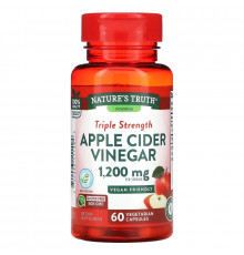 Nature's Truth, Triple Strength Apple Cider Vinegar, 600 mg, 60 Vegetarian Capsules