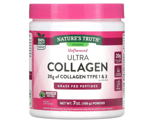 Nature's Truth, Ultra Collagen Powder, Unflavored, 7 oz (198 g) Nature's Truth, Ultra Collagen Powder, Unflavored, 7 oz (198 g)