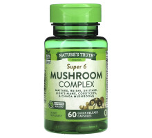 Nature's Truth, Super 6 Mushroom Complex, 60 Quick Release Capsules