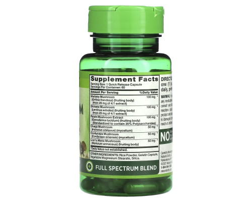 Nature's Truth, Super 6 Mushroom Complex, 60 Quick Release Capsules Nature's Truth, Super 6 Mushroom Complex, 60 Quick Release Capsules