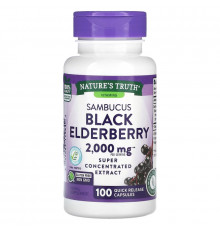 Nature's Truth, Sambucus Black Elderberry, 1,000 mg, 100 Quick Release Capsules