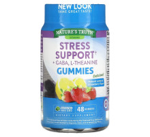 Nature's Truth, Stress Support + GABA, L-Theanine, Natural Lemon & Strawberry, 48 Gummies