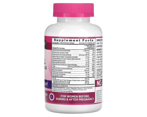 Nature's Truth, Ultra Prenatal Vitamins & Minerals + DHA, 120 Quick Release Softgels Nature's Truth, Ultra Prenatal Vitamins & Minerals + DHA, 120 Quick Release Softgels