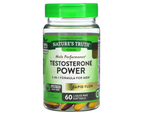 Мужское здоровье Testosterone Power, 60 Liquid Max Softgels Мужское здоровье Testosterone Power, 60 Liquid Max Softgels