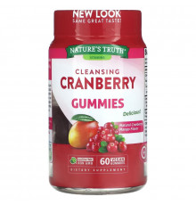 Nature's Truth, Cleansing Cranberry Gummies, Natural Cranberry Mango, 60 Vegan Gummies