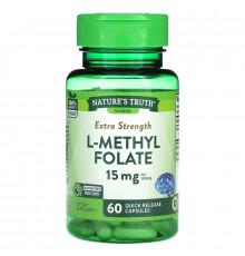 Nature's Truth, Extra Strength L-Methyl Folate, 7.5 mg, 60 Quick Release Capsules