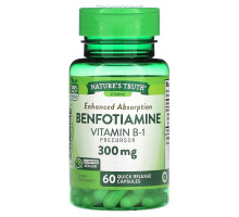 Nature's Truth, Benfotiamine, 300 mg, 60 Quick Release Capsules