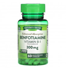Nature's Truth, Benfotiamine, 300 mg, 60 Quick Release Capsules