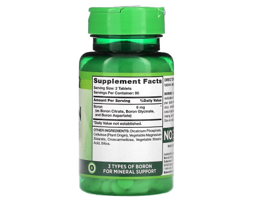 Nature's Truth, Triple Action Boron Complex, 3 mg, 180 Tablets Nature's Truth, Triple Action Boron Complex, 3 mg, 180 Tablets