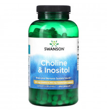 Swanson, Choline & Inositol, 250 mg, 250 Capsules
